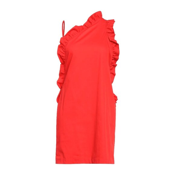 MARIUCCIA 100% Cotton red short dress - Picture 1 of 12